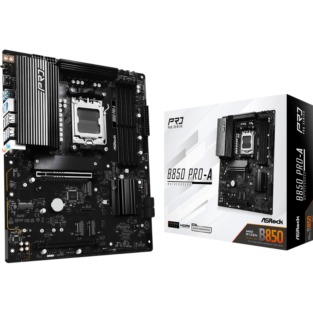 MAINBOARD (เมนบอร์ด) ASROCK B850 Pro-A AM5 Ryzen 9000 DDR5 ATX