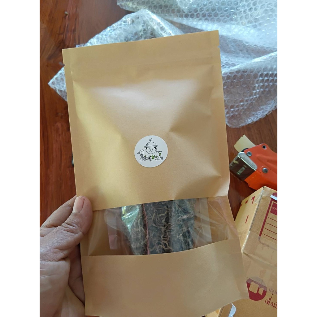 ใบหูเสือออร์แกนิกอบแห้งคัดสรรใบหูเสือจากสวนมาตากแห้งและอบก่อนส่งทุกออร์เดอร์(25กรัม)