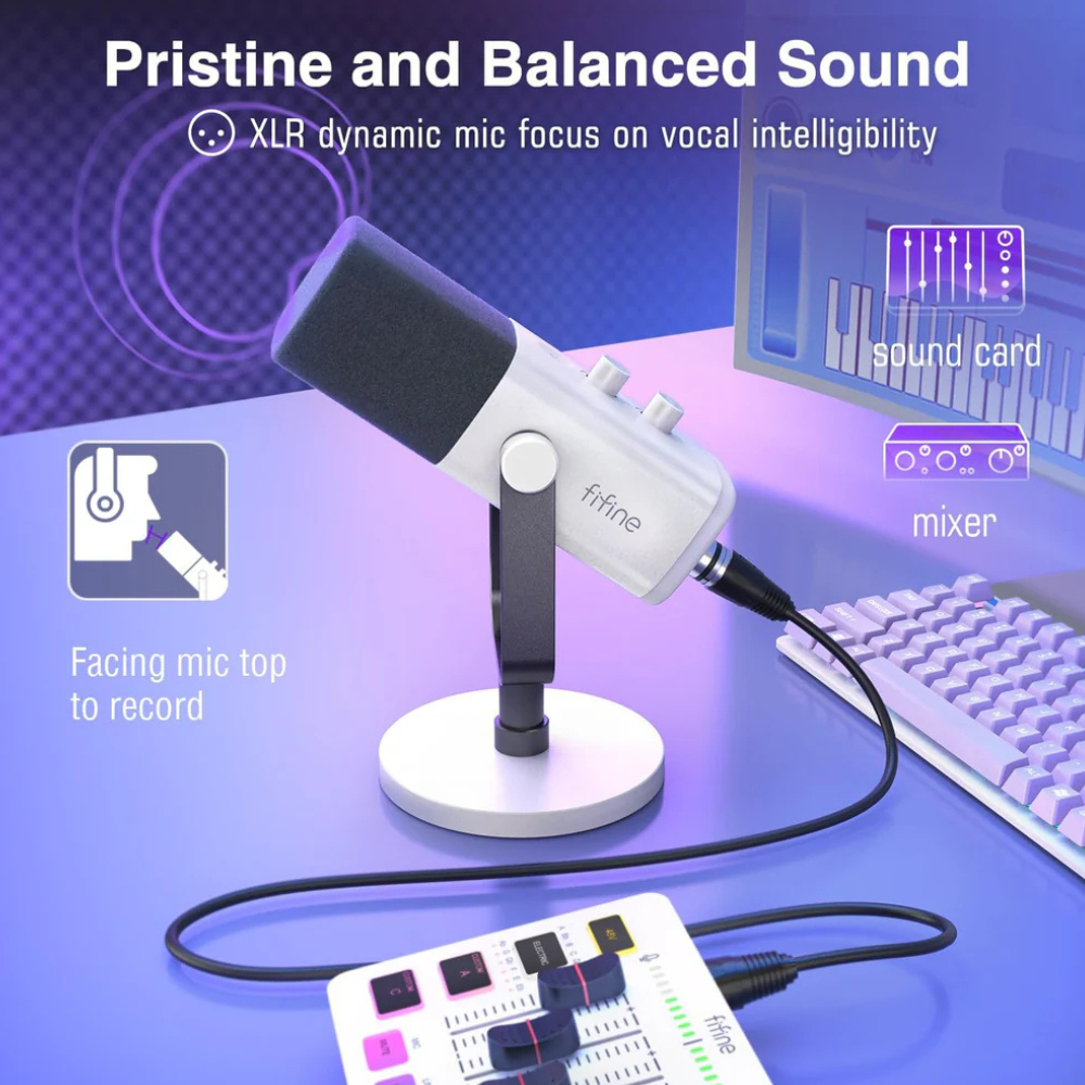 ไมโครโฟน FIFINE AMPLIGAME AM8 USB/XLR สีดำ_7