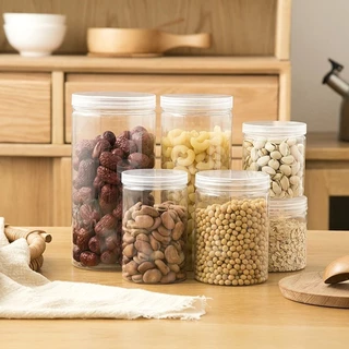 COZII พร้อมส่ง กระปุกพลาสติก PET + ฝาเกลียว เนื้อหนา Food grade (ฝาใส) 450 ml // มีราคาส่ง 40 ใบขึ้นไป
