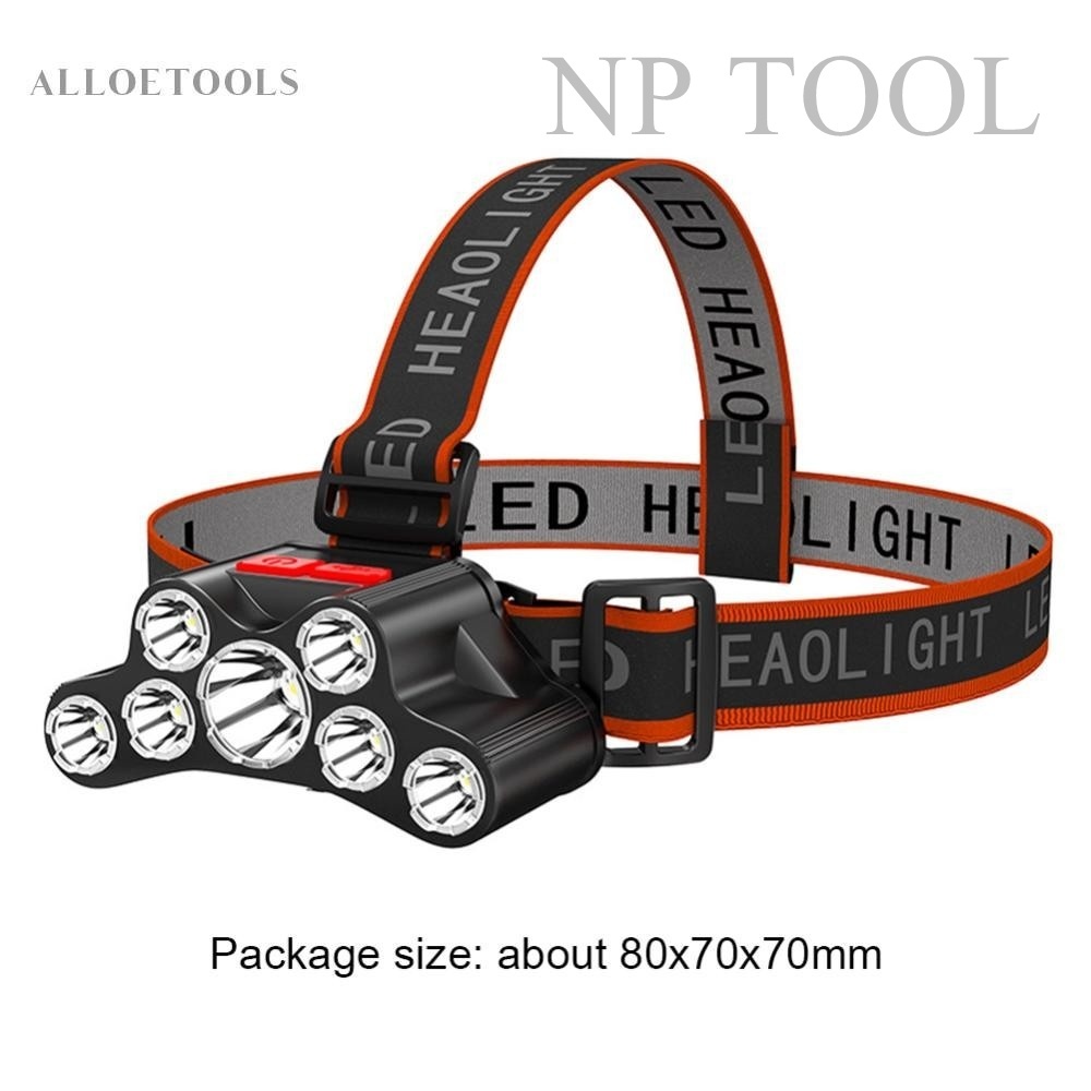 HH8  ไฟหน้า LED สว่างมาก และทรงพลัง ชาร์จไฟได้ กันน้ํา กลางแจ้ง ตั้งแคมป์ วิ่ง ตกปลา