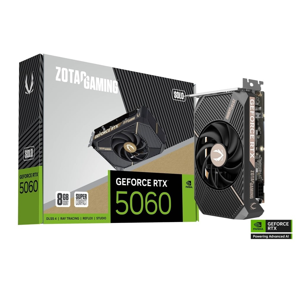 ZOTAC GAMING GeForce RTX 5060 8GB SOLO Graphics Card การ์ดจอ (ZT-B50600G-10L)