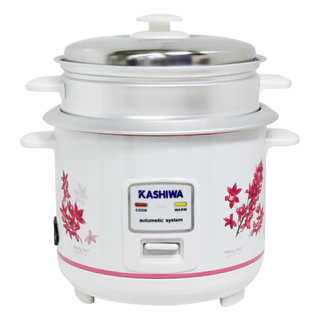 KASHIWA รุ่น RC-114 หม้อหุงข้าว หม้อหุงข้าวไฟฟ้า 1.0 ลิตร มีทัพพี และถ้วยตวง พร้อมซึ้งนึ่ง
