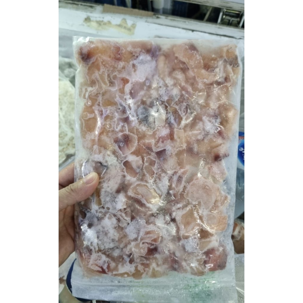เนื้อปลายี่สกแซ่แข็ง สำหรับปลาสวยงาม ขนาด500g