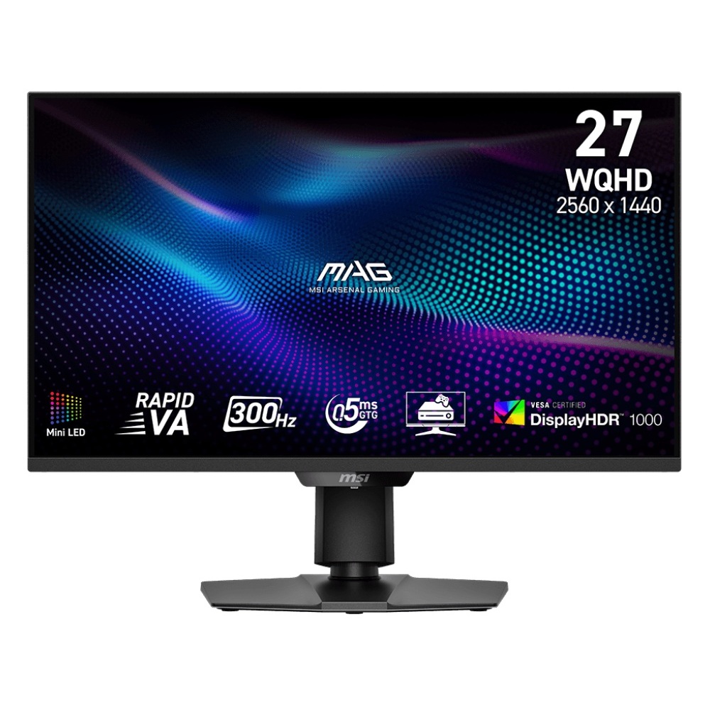 MSI MAG 274QPF X30MV 300Hz QHD 1152-zone Mini LED, Rapid VA Panel, 2K QHD, 0.5ms - 3 Yrs Warranty