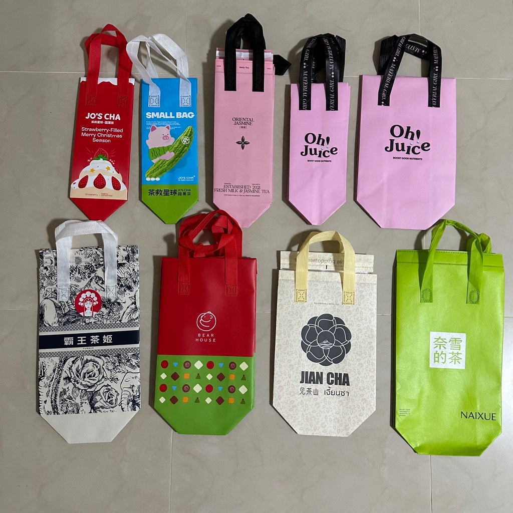 [มือสอง] ถุงเก็บความเย็น จากร้านน้ำ Jo’s cha Oh Juice Molly Chagee Bearhouse Jian Cha เจี้ยนชา Naixu