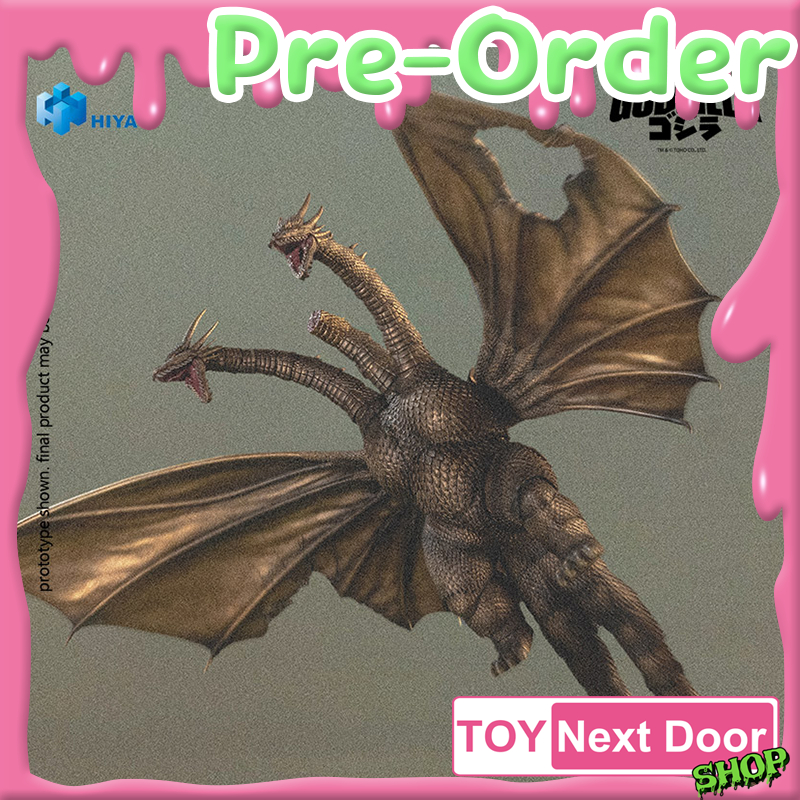 Pre Order Hiya Toys : EXQUISITE BASIC Series! King Ghidorah Battle Damaged Version. (1991)