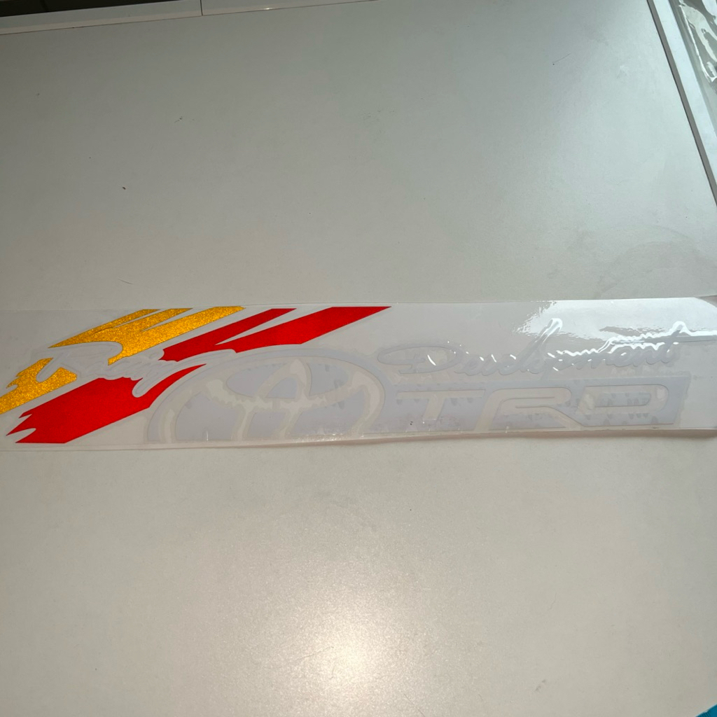 สติกเกอร์ ไวนิล สติกเกอร์แต่ง สติกเกอร์กันน้ำ สติกเกอร์ ลายtoyota TRD