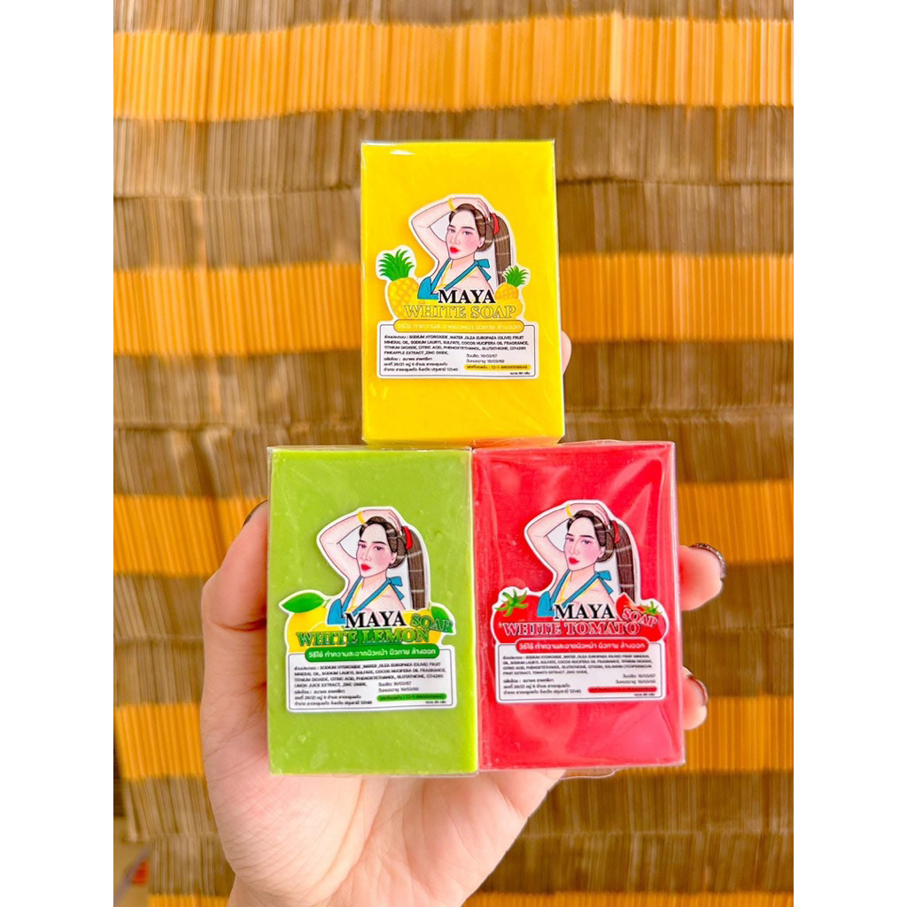 สบู่มาญา (แถมถุงตีฟอง) Maya soap แบรนด์Maya – โปรปัง