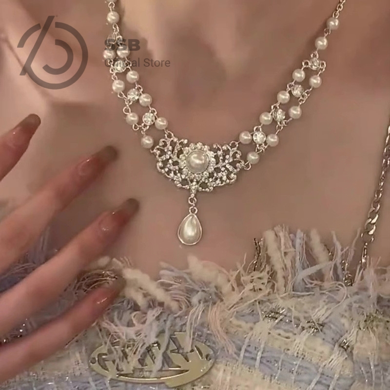 SSB ของขวัญเงิน 925 สร้อยคอวินเทจ ระดับหรู สำหรับงานพิธี B009