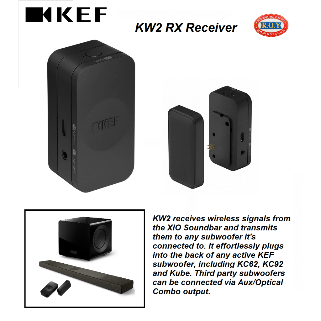 KEF KW2  Wireless Connection from XIO Soundbar to any Subwoofer
