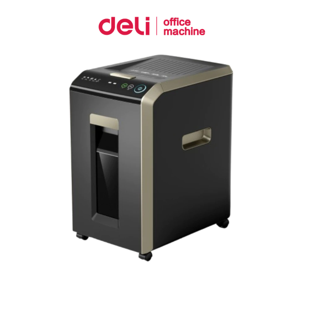 Deli เครื่องทำลายเอกสาร 32L เครื่องทำลายกระดาษ A4 2in1 ครั้งละ12p นาน60นาที 4x12มม Paper Shredder