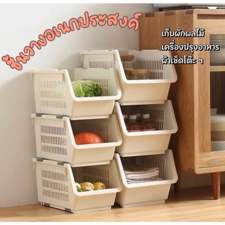 ชั้นวางของอเนกประสงค์5ชั้น แถมฝาบนและล้อ ชั้นเก็บมัลติฟังก์ชั่น ตะกร้าใส่ของเล่น ผักผลไม้