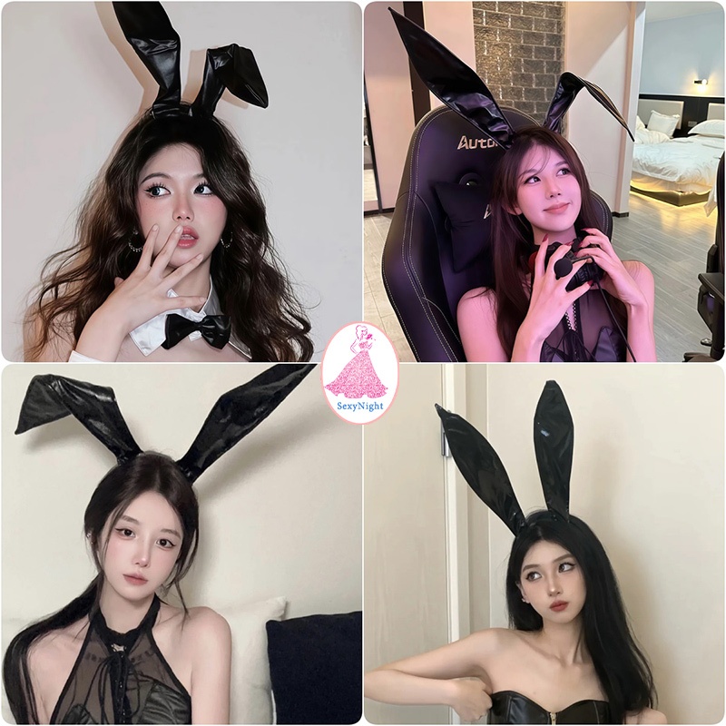 SexyNight💯💯ที่คาดผมกระต่ายสาว มีให้เลือก 3 สี ที่คาดผมหูกระต่าย งอได้ การเล่นบทบาทสมมติ น่ารัก ใส่สบาย ราคาถูกที่สุด
