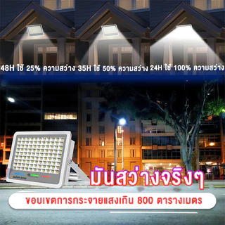 💡รับประกัน30ป💡 ไฟโซล่าเซลล์ หลอดไฟโซลาเซล์ Solar Light เซ็นเซอร์ ไฟสปอตไลท์ แสงสีขาว ป้องกันฟ้าผ่า โซล่าเซล กันน้ำ กันฝุ