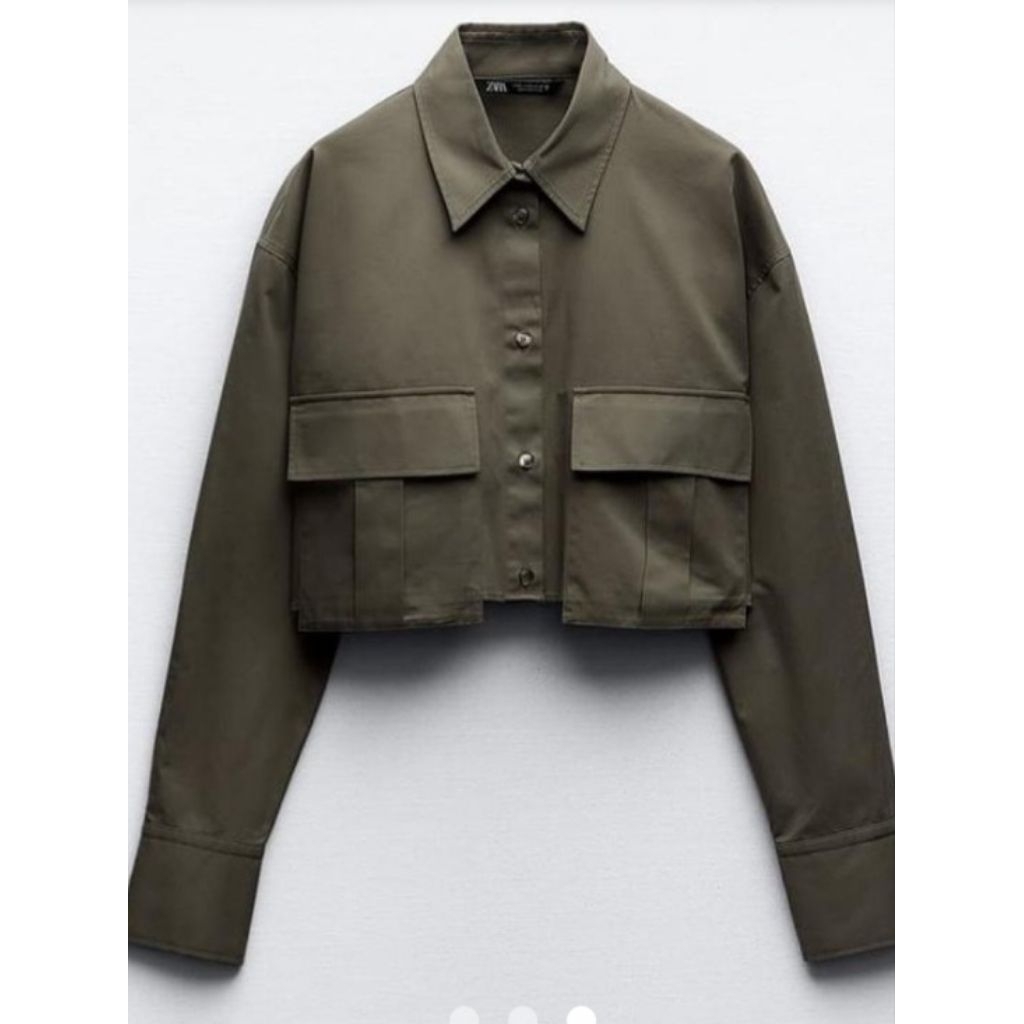 Women's Crops Green Shirt