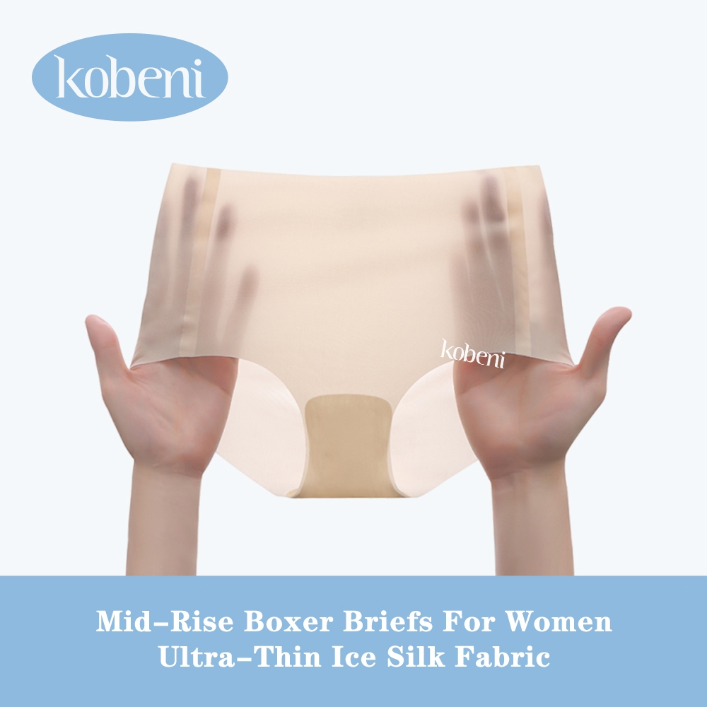 ⭐KOBENI⭐กางเกงในผู้หญิง กางเกงในไร้ขอบ เอวกลาง ยืดกระชับ ไม่บาดขา ผ้าเนียนนิ่มใส่สบาย