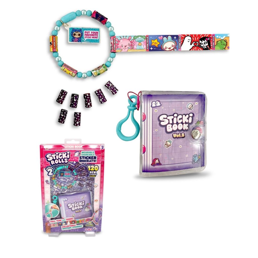 ของแท้ Sticki Rolls S2 - กำไลข้อมือสติ๊กเกอร์ DIY + สมุดสะสม รหัส SRSR201