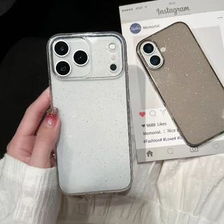 พร้อมส่ง i17 17pro 17air 17promax เคสใสกากเพชร สำหรับ ไอโฟน รุ่น 11/12/13/14 เคสนิ่ม 14 Pro max 15 Pro max 16 Pro max