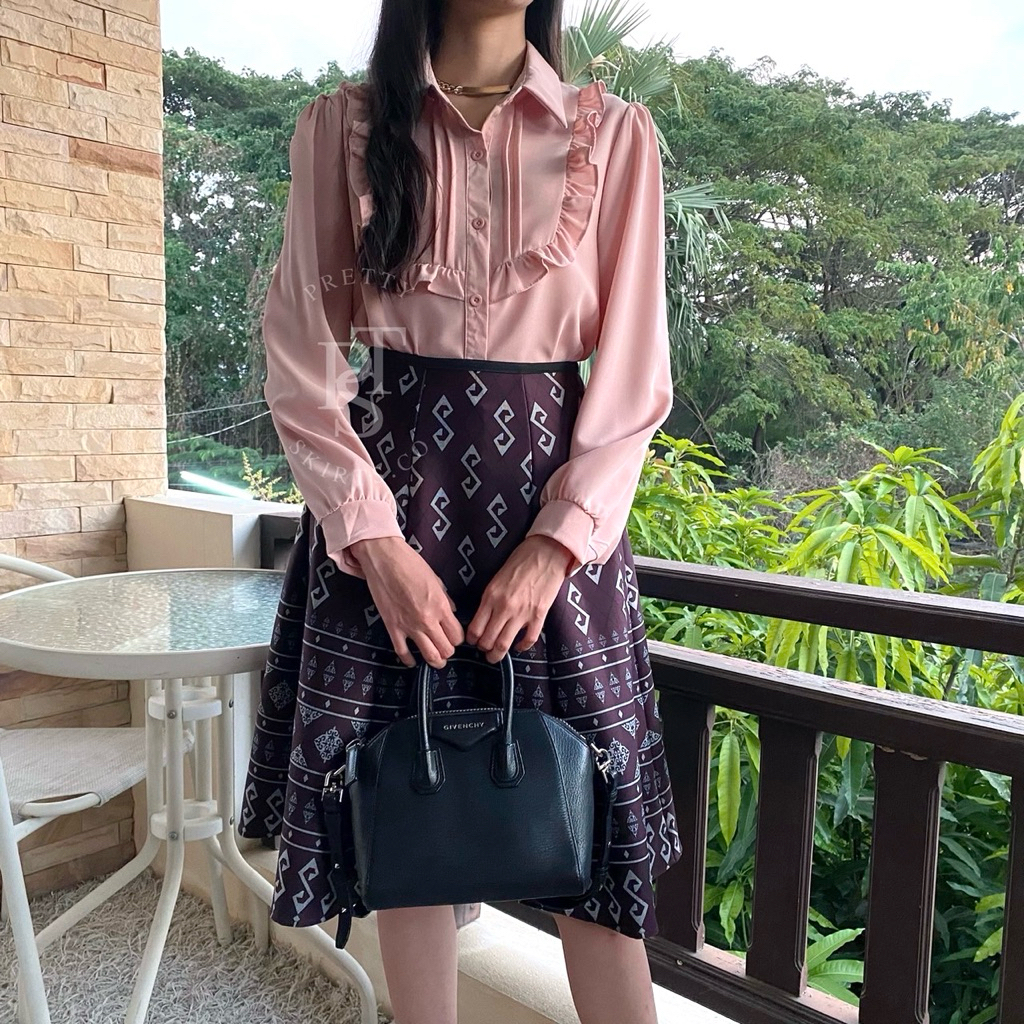 กระโปรง Circle Skirt ทรง 6 ชิ้น ยาว 25 นิ้ว ฟรีไซส์ ราคา ถูกที่สุด ดีลบีเคเค แกลเลอรีภาพที่ 9