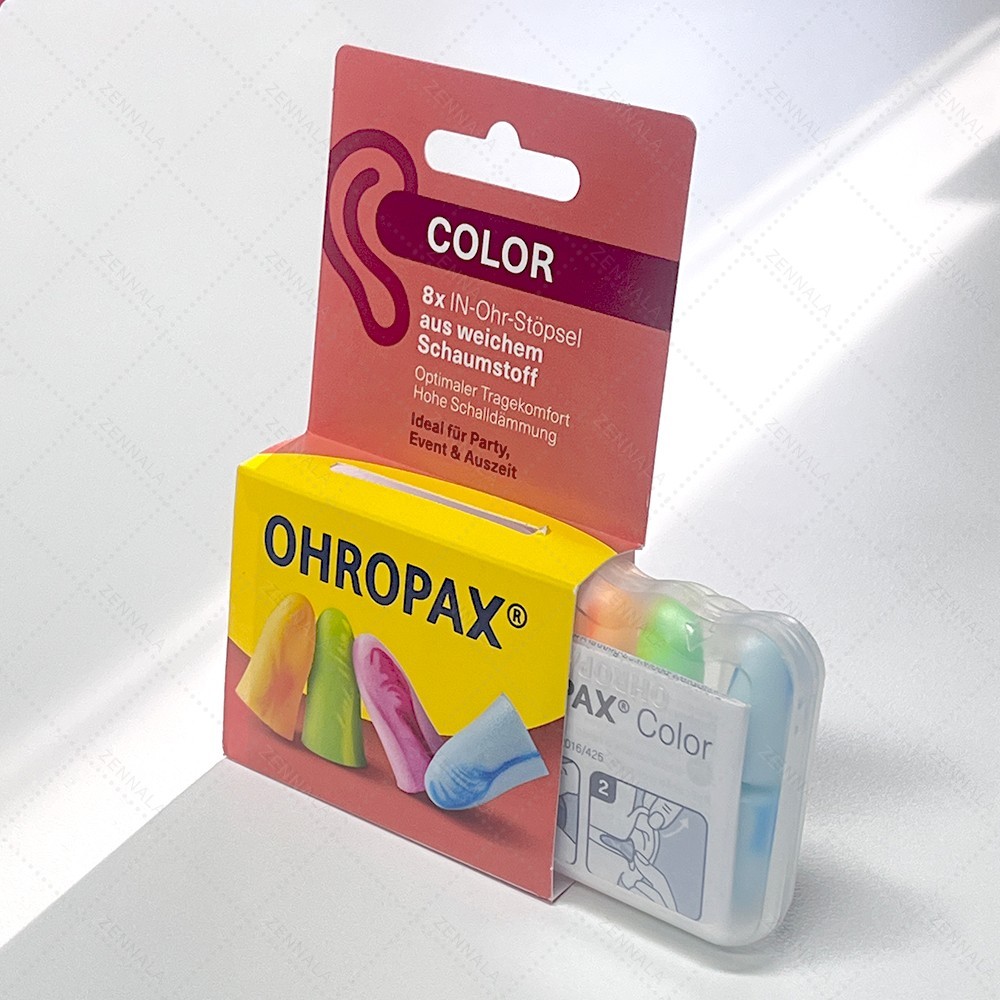 โฟมอุดหู ปลั๊กอุดหู EAR PLUG Ohropax color 4 pairs แพ็ค 4 สี (ชมพู-ส้ม-เขียว-ฟ้า) ปลั๊กอุดหูกันเสียง ปลั๊กอุดหูลดเสียง - รูปที่ 6