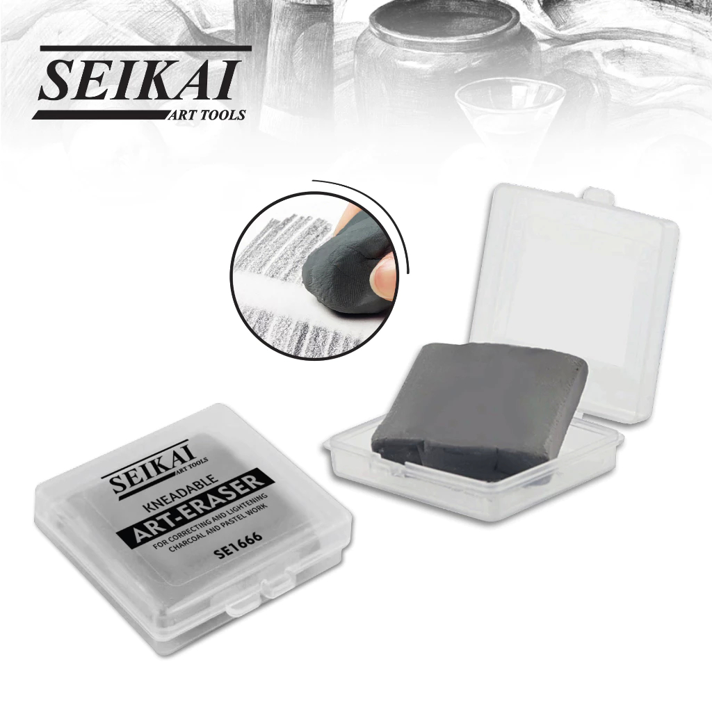 Seikai Kneadable Eraser ยางซับภาพวาดสีชอล์ค ชาร์โคล แกรไฟต์