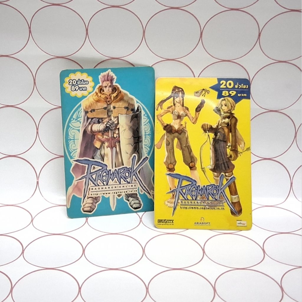 การ์ดลายเกมส์ Ragnarok Online ของสะสม เกมเก่า