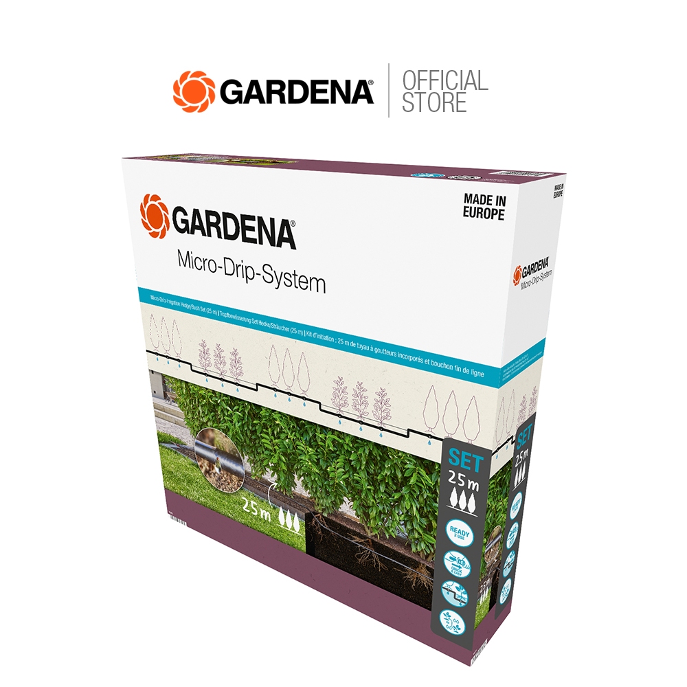 GARDENA ชุดสายน้ำหยด 25 เมตร ขนาด 13 มม. (1/2") (13500-20)