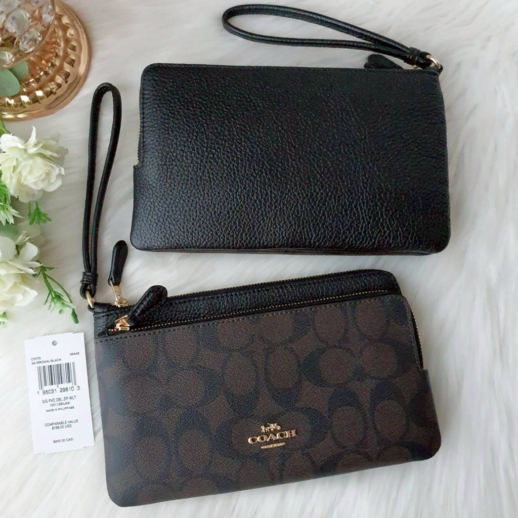 COACH C5576 DOUBLE ZIP WALLET IN SIGNATURE