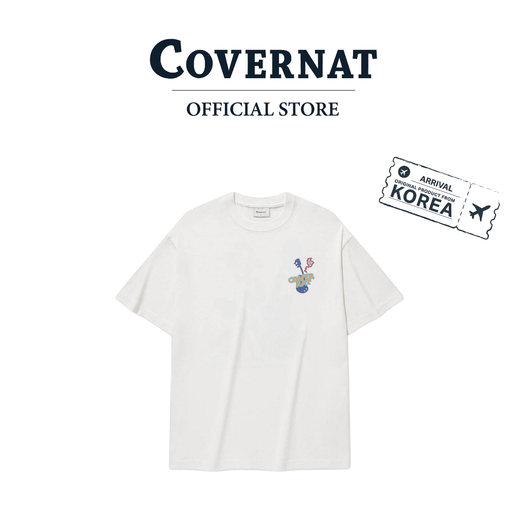 COVERNAT เสื้อยืด รุ่น Band Play T-Shirt White (70151SBPSSU_F5WTXX)