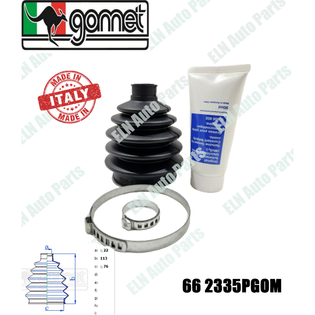 ยางหุ้มเพลา, ยางกันฝุ่นเพลานอก ออดี้ AUDI A3 I 1.6, 1.8i, 2.0i ปี 1996