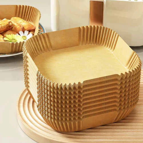🍟 กระดาษรองหม้อทอด Airfryer (30/50/100 แผ่น) แบบใช้แล้วทิ้ง กันน้ำมัน ไม่ติดอาหาร ทรงกลม ทรงเหลี่ยม thumbnail 7