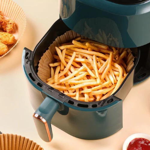 🍟 กระดาษรองหม้อทอด Airfryer (30/50/100 แผ่น) แบบใช้แล้วทิ้ง กันน้ำมัน ไม่ติดอาหาร ทรงกลม ทรงเหลี่ยม thumbnail 5