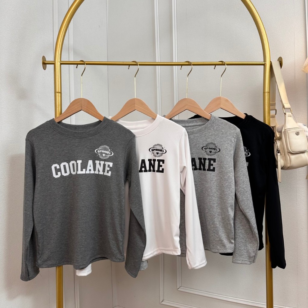 🌈SpinnyHouse🌈เสื้อยืดแขนยาวว ผ้าร่องยืด นิ่มใส่สบาย สกรีนลายน่ารักสไตล์ Y2K สุดๆ ใส่กันแดดกันลม รุ่น