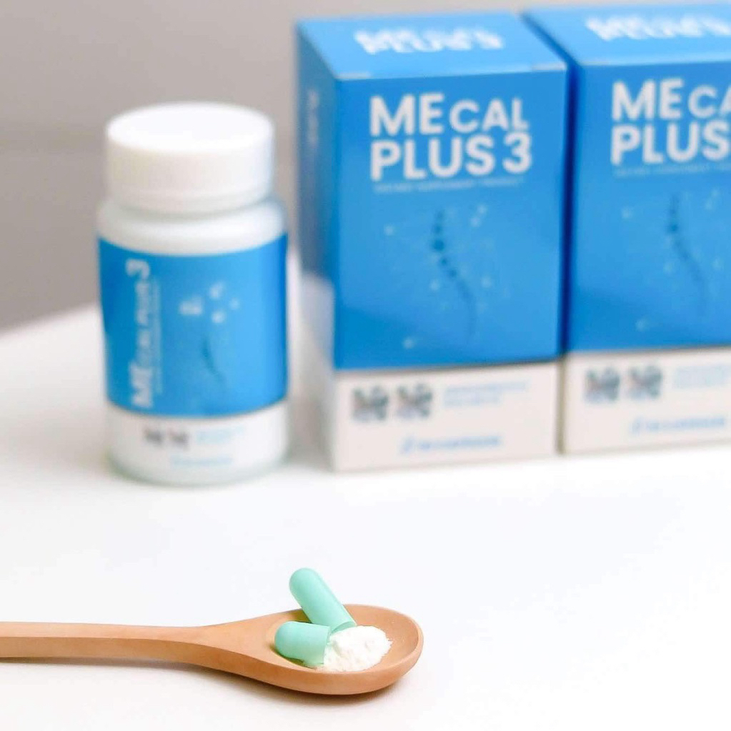 MECAL PLUS3[โปร1แถม1=2กระปุก]แคลเซียมแอลทรีโอเนต