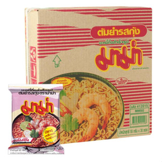 (ยกกล่อง 30 ซอง) มาม่า บะหมี่กึ่งสําเร็จรูป รสต้มยำกุ้ง 55 ก…