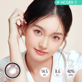 【Buy 5 Get 1 Free】จัดส่งภายใน 24 ชม. (pink / brown / blue / purple) ความชุ่มชื้นสูง (2 เลนส์) DIA14.2mm HE250-7