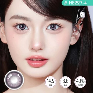【Buy 5 Get 1 Free】จัดส่งภายใน 24 ชม. (pink / brown / blue / purple) ความชุ่มชื้นสูง (2 เลนส์) DIA14.2mm HE250-7