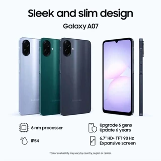 Samsung Galaxy A07 (4/64GB)หน้าจอ 90Hz กันน้ำ IP54(By Shopee SuperTphone1234)