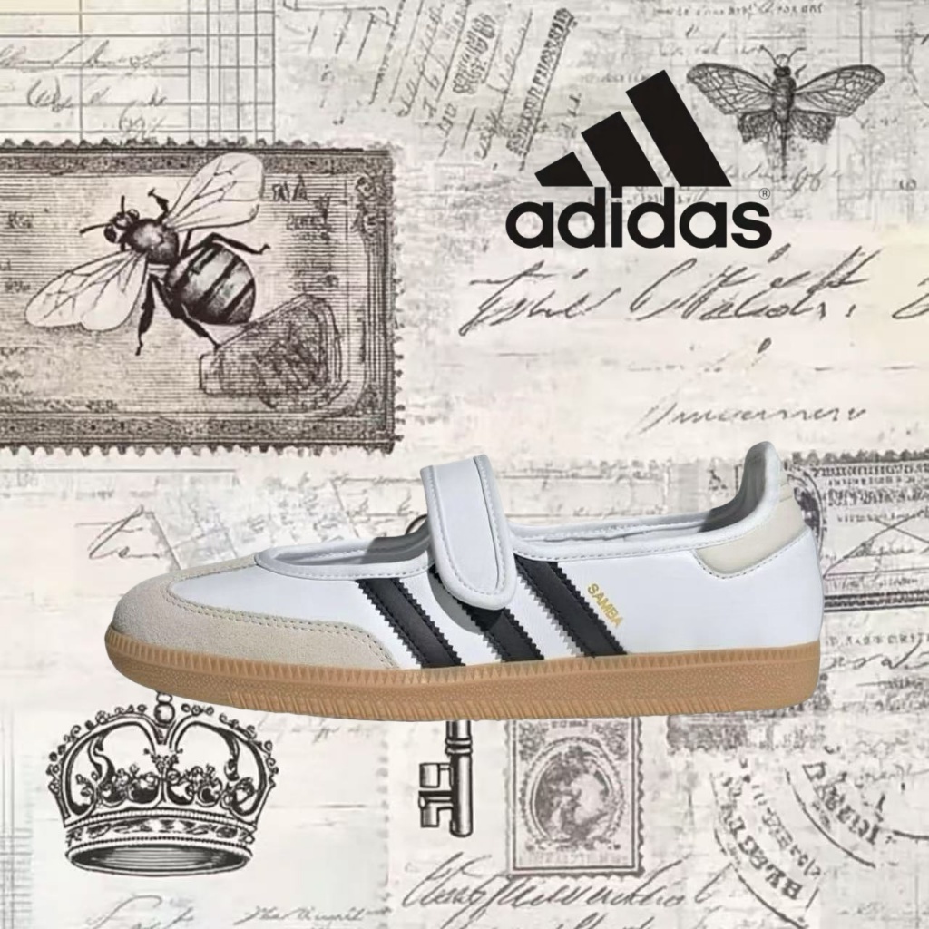 🎉（ของแท้ 100 %）adidas originals Samba OG gazelle JR1402 สีขาว