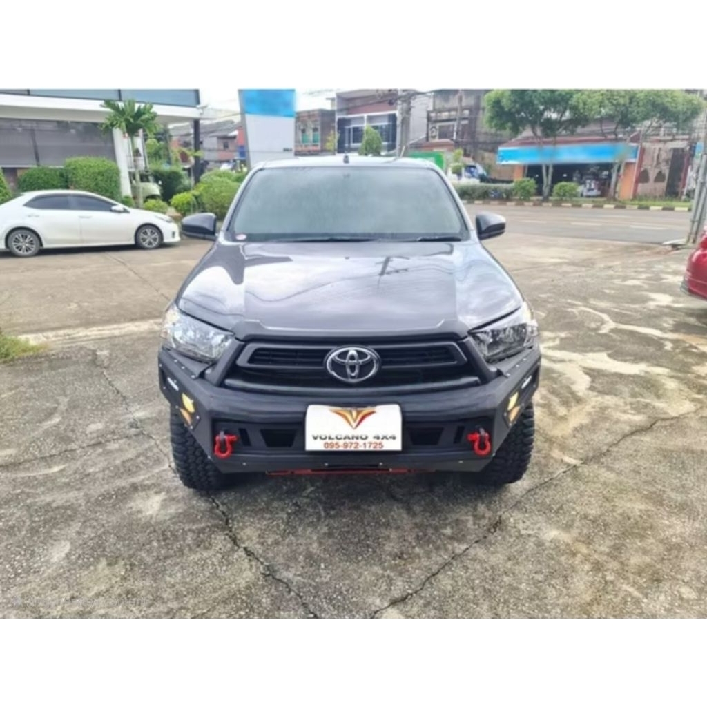 กันชนหน้าออฟโรดแบบเต็มรีโว่ 2020-2025 F1 กันชนหน้าเหล็กเต็ม Toyota Revo 2020-2025 front off road bumper