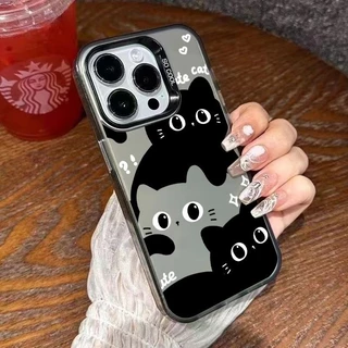เคสไอโฟน 16 สำหรับ iPhone 13 15 11 12 14 Pro Max XR X XS MAX 15 7 16 8 Plus กราฟฟิตี้สุดสร้างสรรคสาวน้อยน่ารักหม