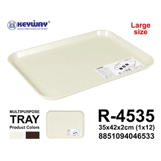 ถาดพลาสติกรองอาหาร ถาดอเนกประสงค์ KEYWAY มี 3 ขนาด รุ่น R-3526 , R-4030 , R-4535