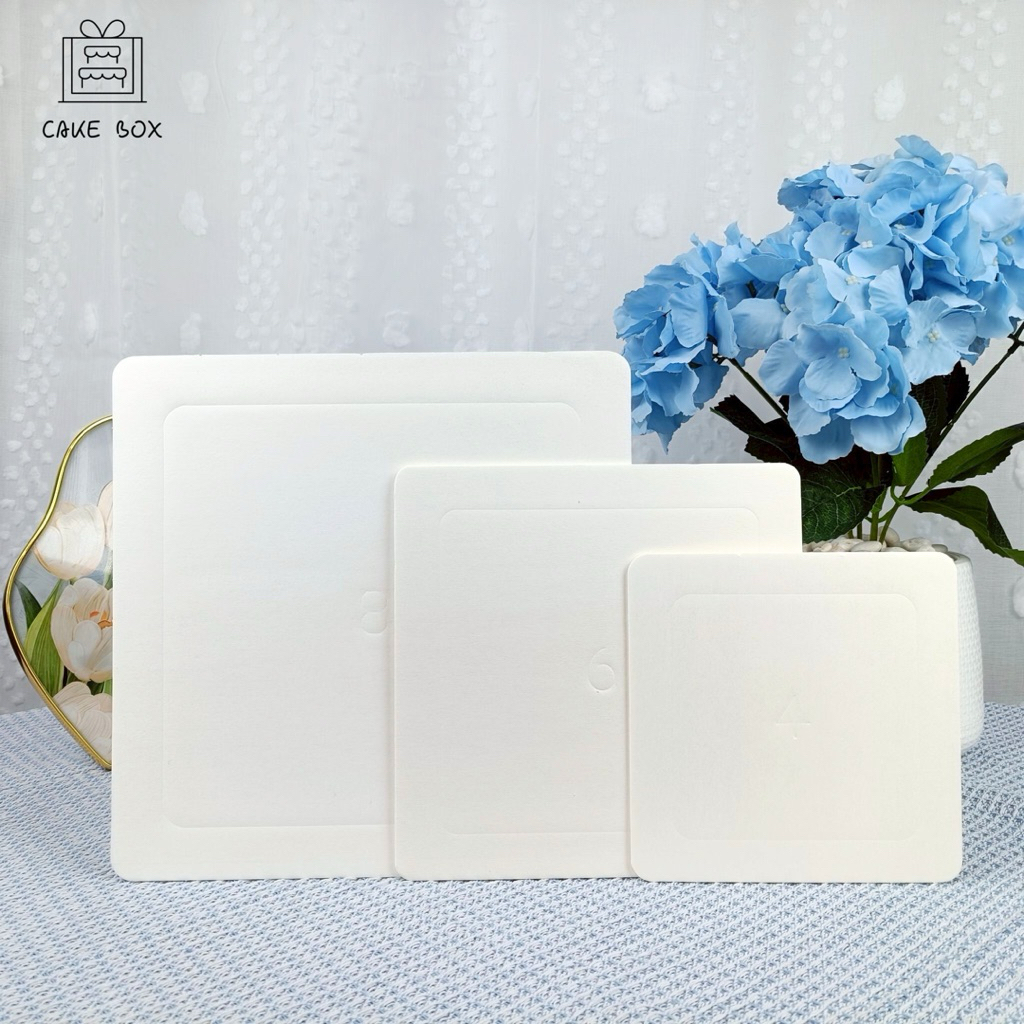 ฐานรองเค้ก หนาพิเศษ [6นิ้ว/7.5นิ้ว/10นิ้ว] พร้อมส่ง (10ชิ้น/แพ็ค) ราคา ถูกที่สุด ดีลบีเคเค แกลเลอรีภาพที่ 2