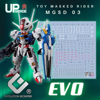 🟦พร้อมส่ง ดีคอลน้ำ EVO MGSD 04 DECAL MGSD AERIAL เรืองแสงแบล็คไลท์