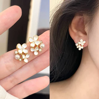 🌸พร้อมส่ง🌸ต่างหูมุกแบบหนีบ(แถมยางรอง)ไม่ต้องเจาะ ใส่สบาย แป้นขดลวด น้ำหนักเบา ใส่ออกงาน