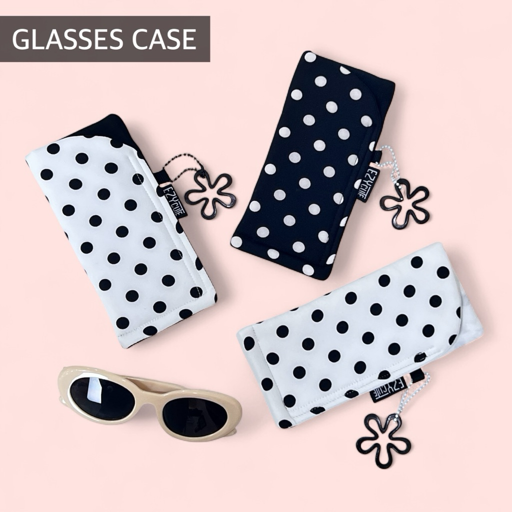 Polka Dot | Glasses case เคสใส่แว่น ซองใส่แว่น ซองใส่แว่น ผ้านิ่มบุฟองน้ำ ถนอมแว่นตา
