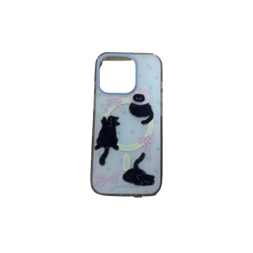 IPhone Case 16Pro ลายแมวดำน่ารัก