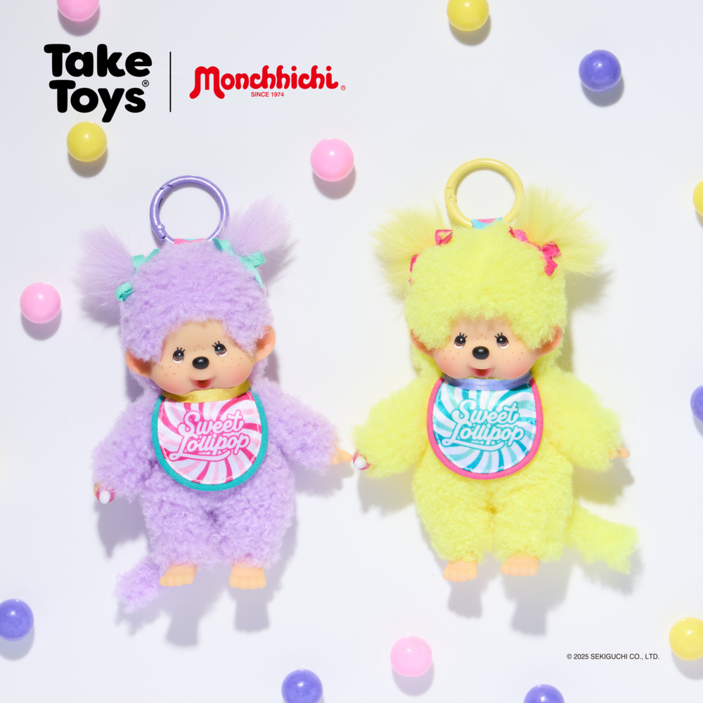 Monchhichi Sweet Lollipop Keychain - พวงกุญแจมอนชิชิ