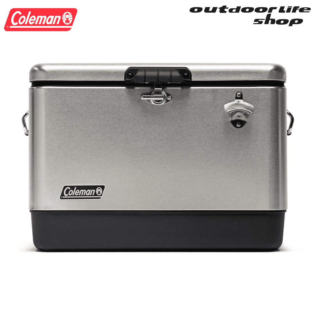 Colemen cooler 54 Qt/ 51 L Stainless Steel Belted Cooler